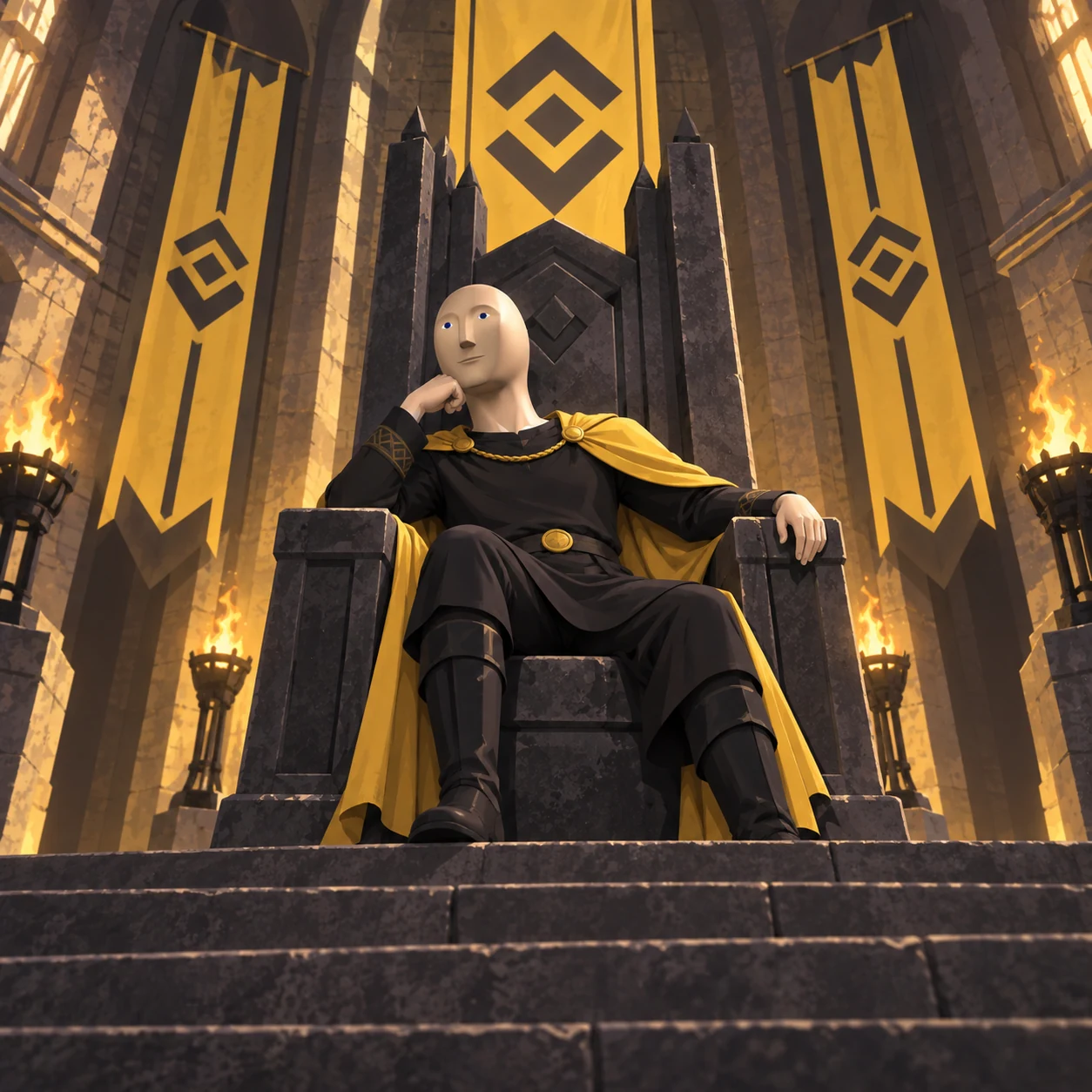 Meme Man meme: LIFE: MEDIEVAL THRONE / Meme Man 梗图：生活：中世纪王座