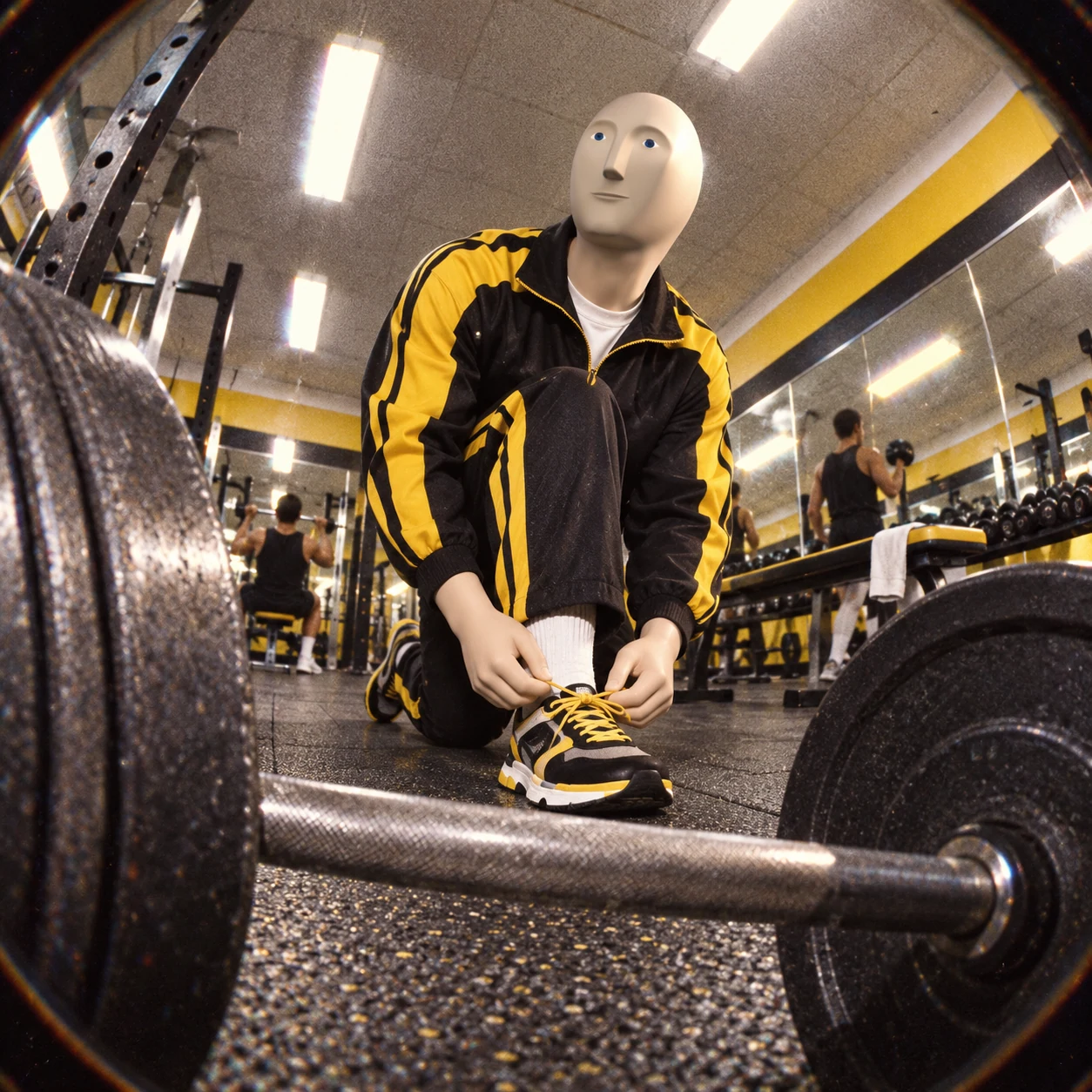 Meme Man meme: LIFE: RETRO GYM / Meme Man 梗图：生活：复古健身房